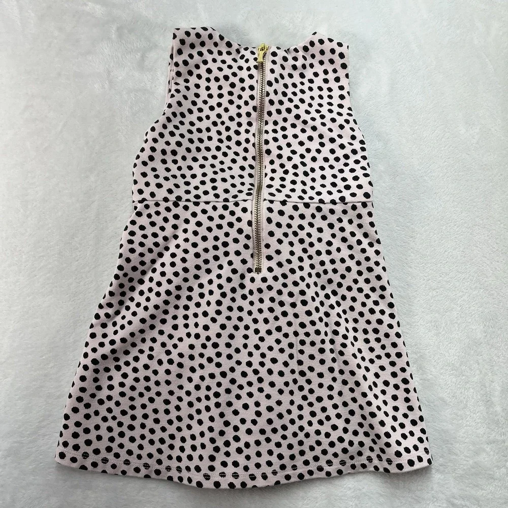 Kate Spade New York Skirt the Rules Dress Toddler Girls 4 Polka Dot Bow Zip Back